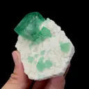 Natural Green Cubic Fluorite Mineral Specimen,High Quality Specimen,MADAGASCAR(80*50*35mm) - image 2