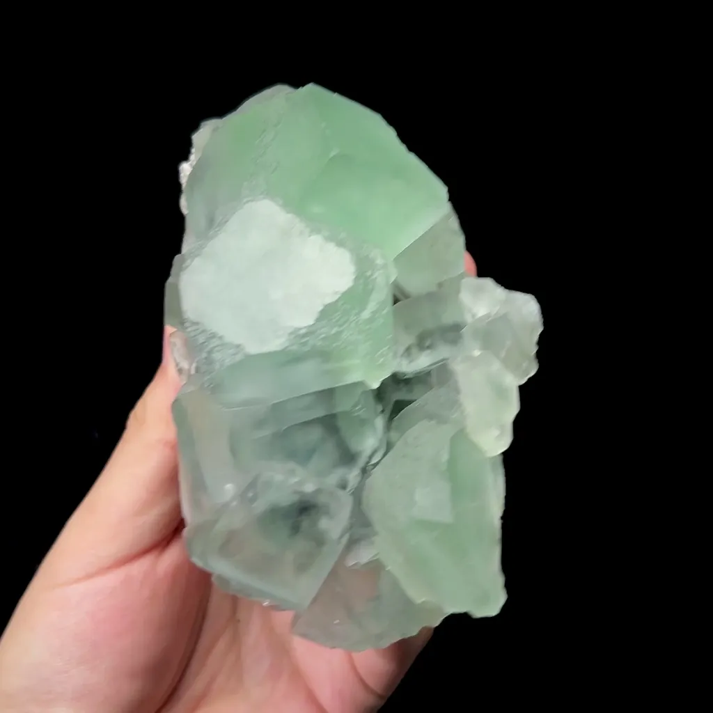 Natural Green Cubic Fluorite Mineral Specimen,High Quality Specimen,XIANGHUALING,HUNAN,CHINA(120*75*55mm) - image 6