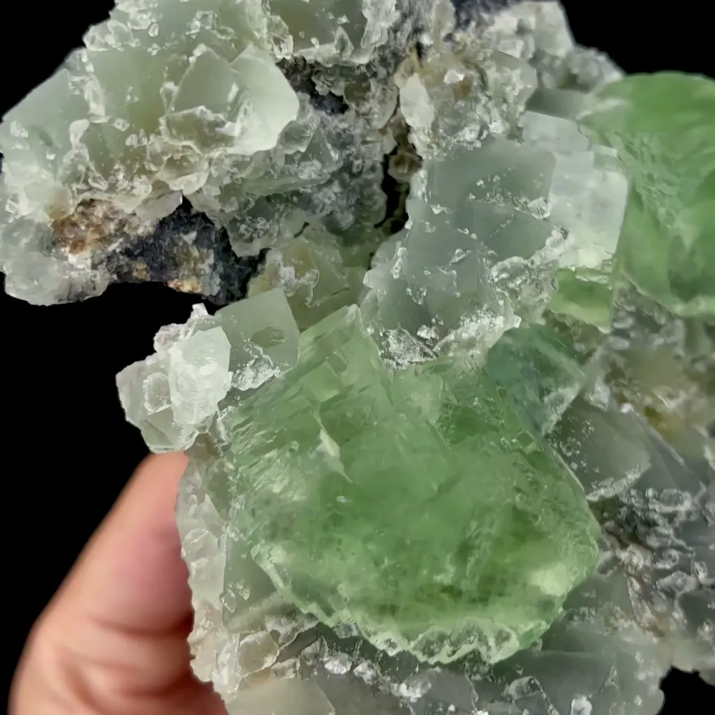 Natural Green Cubic Fluorite Mineral Specimen,High Quality Specimen,XIANGHUALING,HUNAN,CHINA(123*106*63mm) - image 3