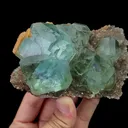 Natural Green Cubic Fluorite Mineral Specimen,High Quality Specimen,XIANGHUALING,HUNAN,CHINA(125*75*50mm) - image 2