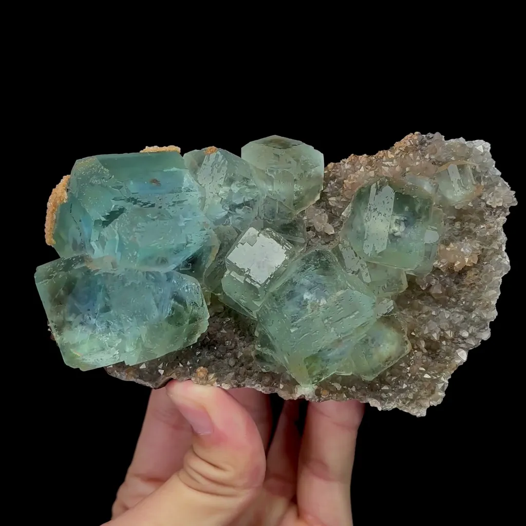 Natural Green Cubic Fluorite Mineral Specimen,High Quality Specimen,XIANGHUALING,HUNAN,CHINA(125*75*50mm) - image 5