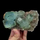 Natural Green Cubic Fluorite Mineral Specimen,High Quality Specimen,XIANGHUALING,HUNAN,CHINA(125*75*50mm) - image 5