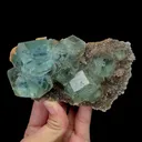Natural Green Cubic Fluorite Mineral Specimen,High Quality Specimen,XIANGHUALING,HUNAN,CHINA(125*75*50mm) - image 4