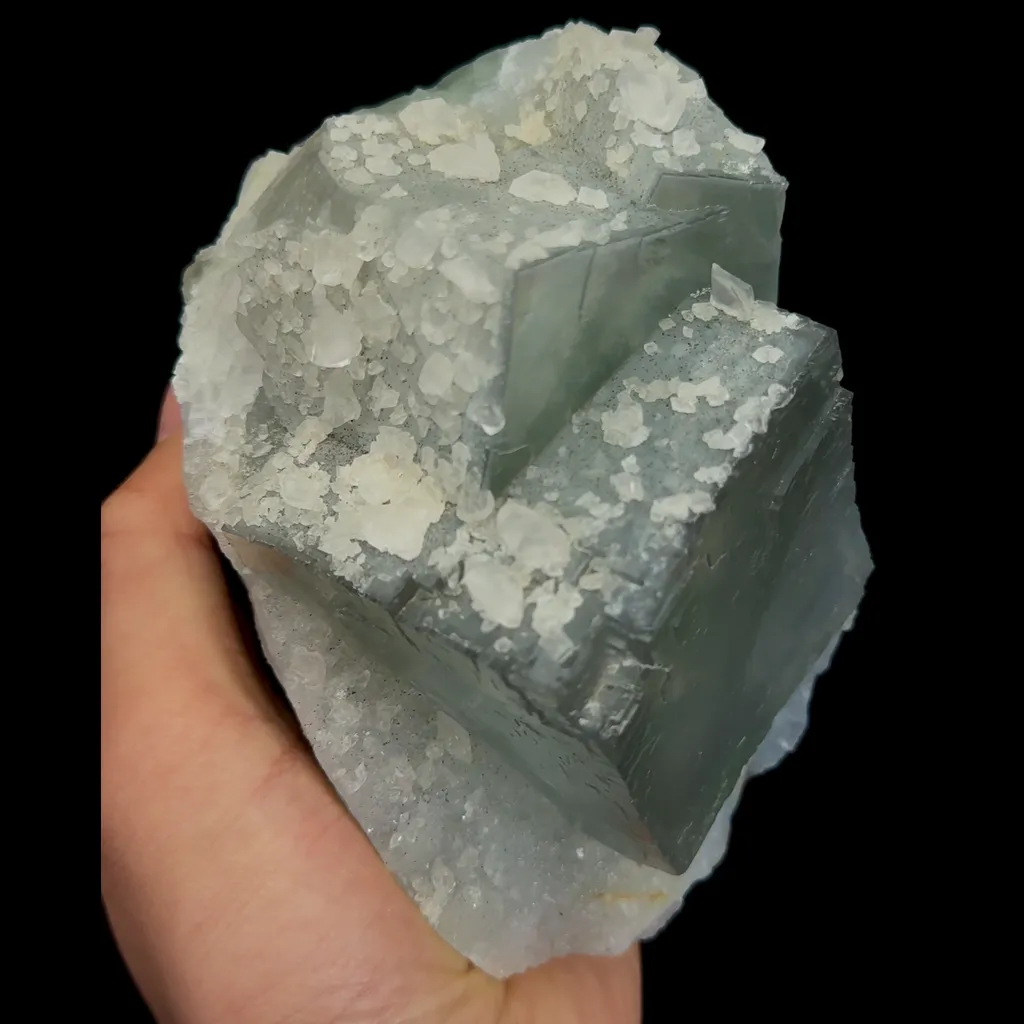 Natural Green Cubic Fluorite Mineral Specimen,High Quality Specimen,XIANGHUALING,HUNAN,CHINA(135*93*80mm) - image 3
