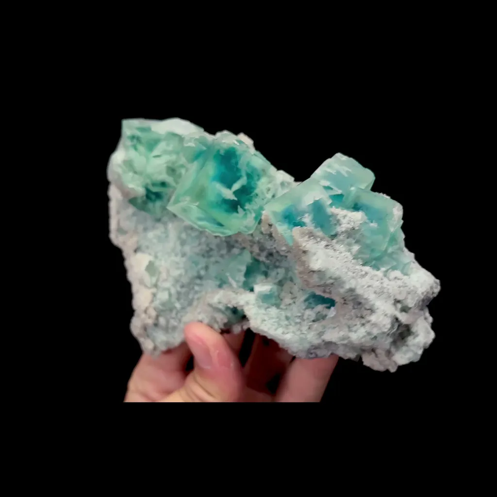 Natural Green Cubic Fluorite Mineral Specimen,High Quality Specimen,XIANGHUALING,HUNAN,CHINA(154*97*60mm) - image 2