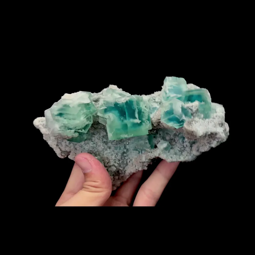 Natural Green Cubic Fluorite Mineral Specimen,High Quality Specimen,XIANGHUALING,HUNAN,CHINA(154*97*60mm) - image 3