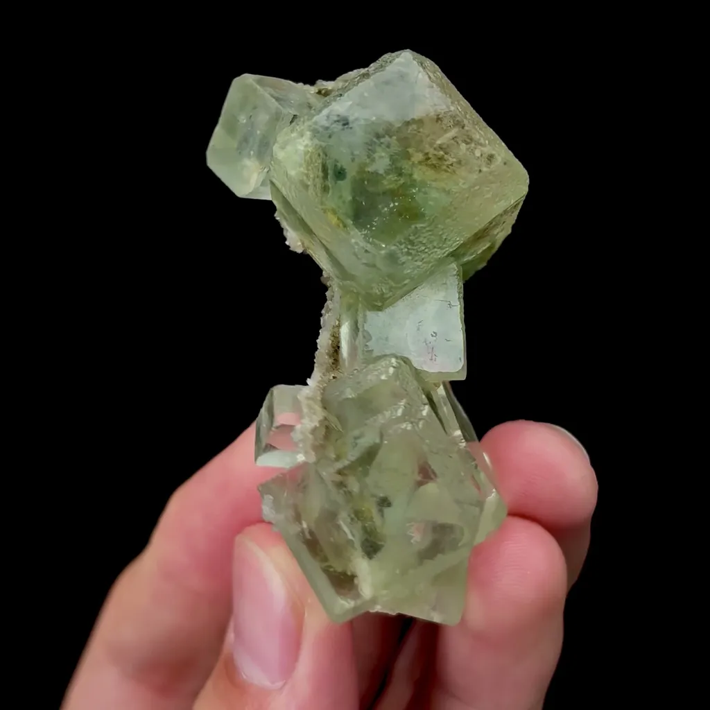Natural Green Cubic Fluorite Mineral Specimen,High Quality Specimen,XIANGHUALING,HUNAN,CHINA(30*55*25mm) - image 2