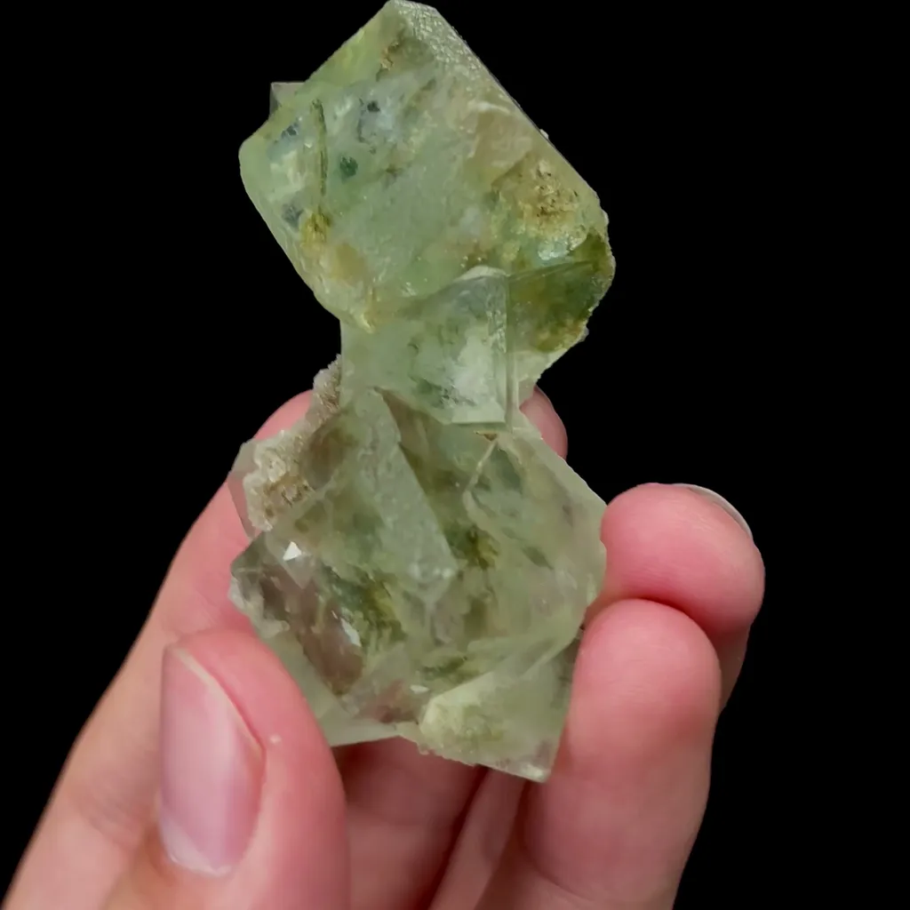 Natural Green Cubic Fluorite Mineral Specimen,High Quality Specimen,XIANGHUALING,HUNAN,CHINA(30*55*25mm) - image 3