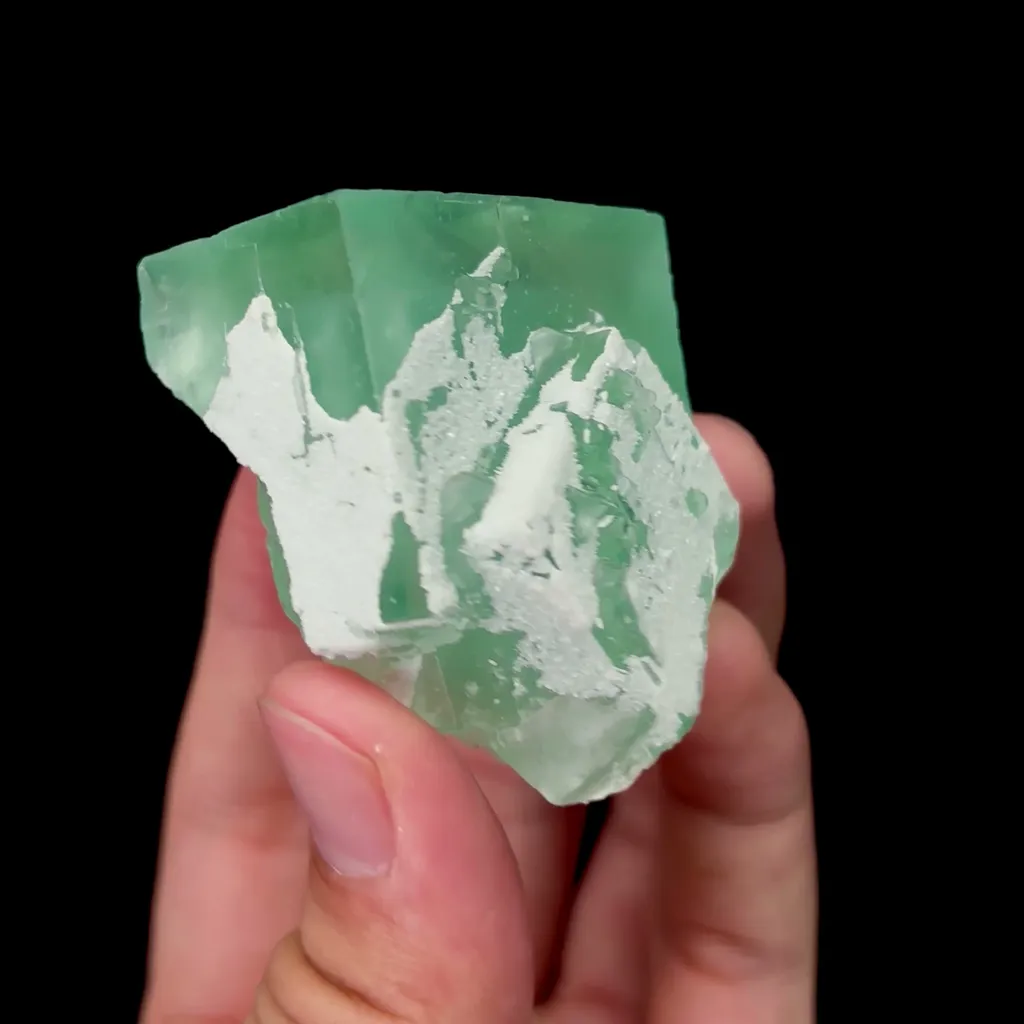 Natural Green Cubic Fluorite Mineral Specimen,High Quality Specimen,XIANGHUALING,HUNAN,CHINA(40*45*30mm) image