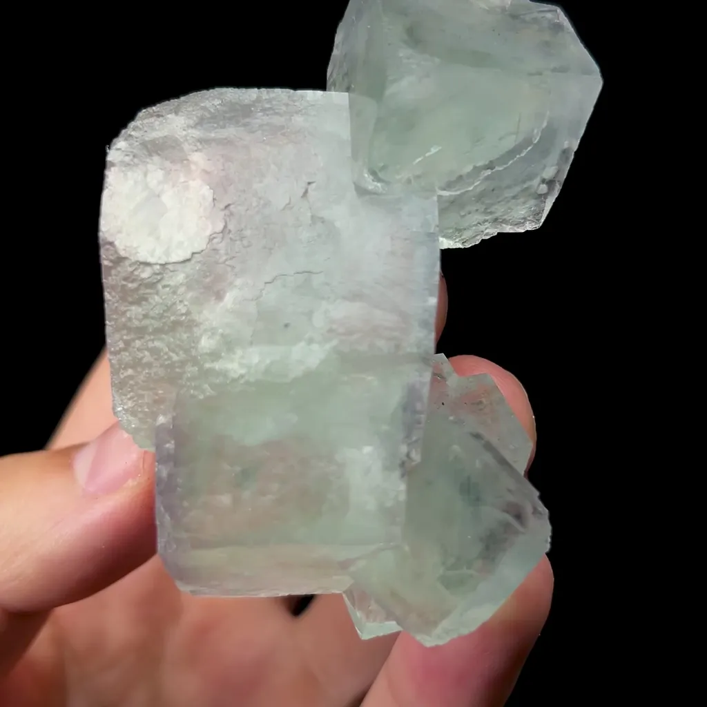 Natural Green Cubic Fluorite Mineral Specimen,High Quality Specimen,XIANGHUALING,HUNAN,CHINA(50*70*30mm) - image 4