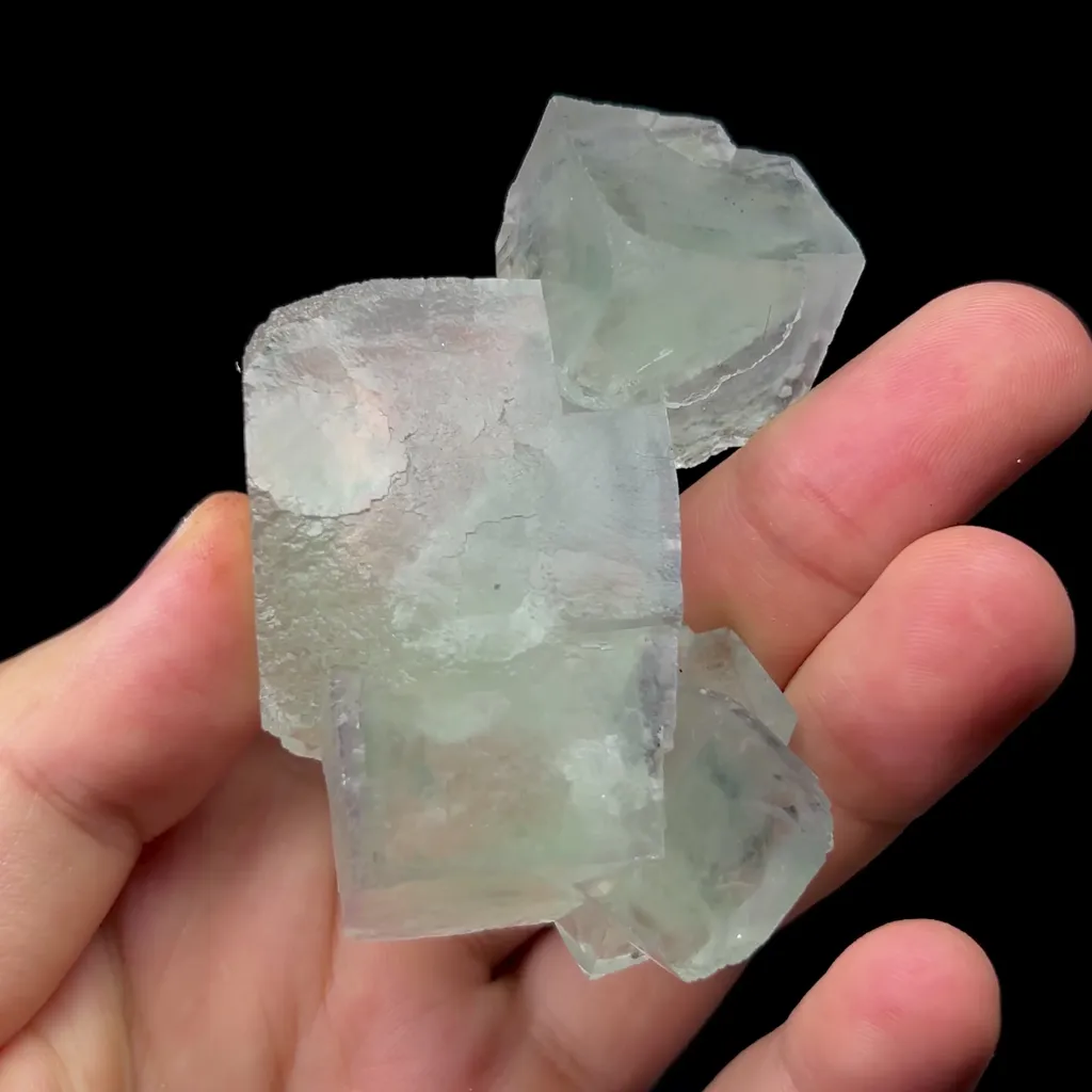 Natural Green Cubic Fluorite Mineral Specimen,High Quality Specimen,XIANGHUALING,HUNAN,CHINA(50*70*30mm) - image 3