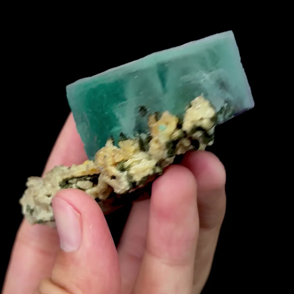 Natural Green Cubic Fluorite Mineral Specimen,High Quality Specimen,XIANGHUALING,HUNAN,CHINA(70*50*30mm) - image 3