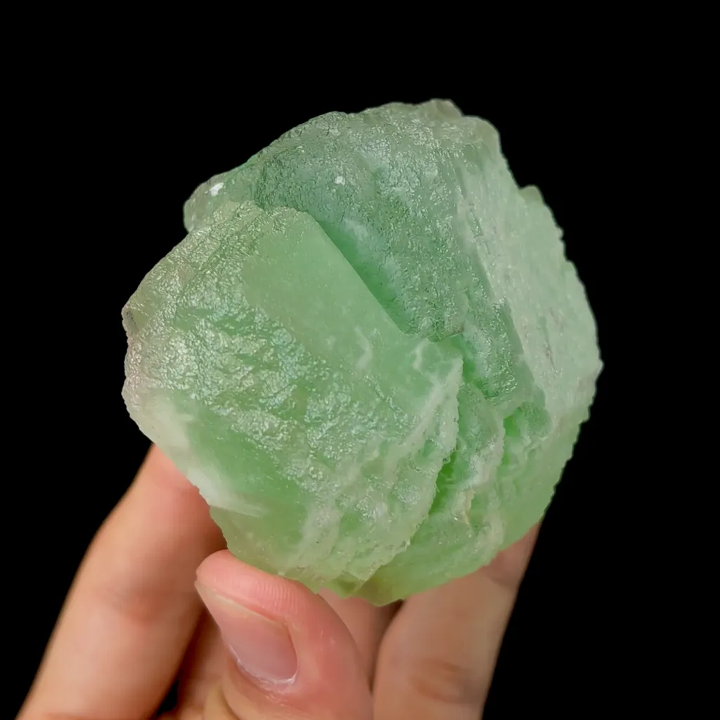 Natural Green Cubic Fluorite Mineral Specimen,High Quality Specimen,XIANGHUALING,HUNAN,CHINA(80*60*40mm) image