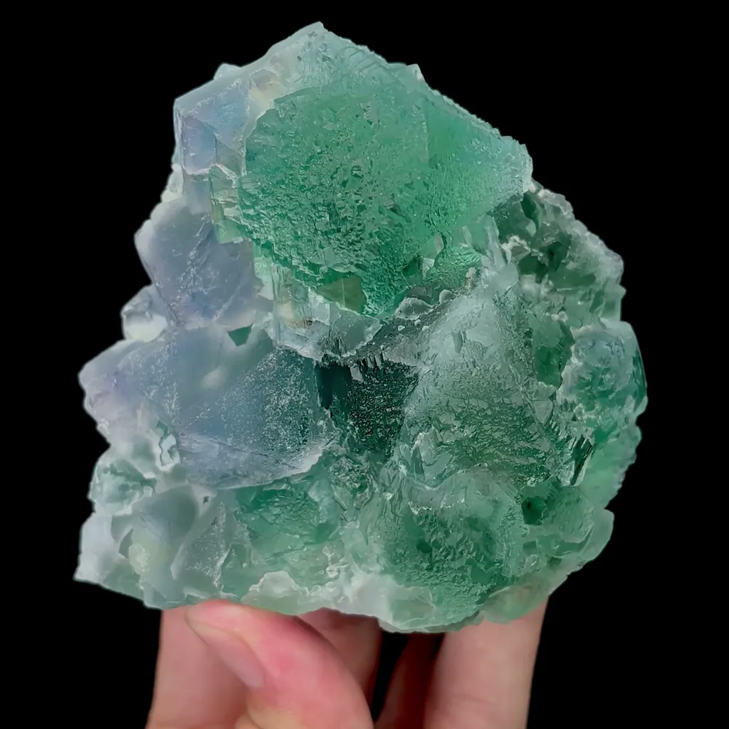 Natural Green Cubic Fluorite Mineral Specimen,High Quality Specimen,ZHEJIANG,CHINA(94*92*47mm) - image 4