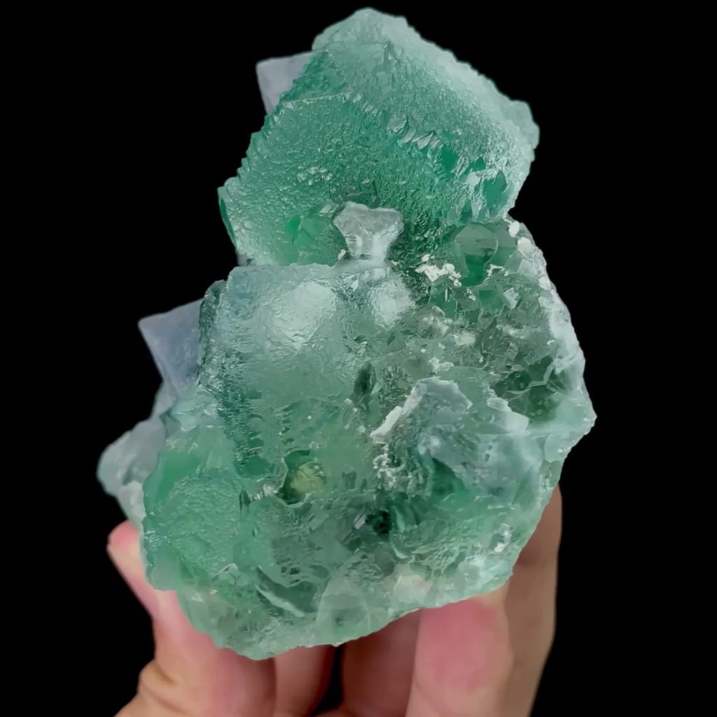 Natural Green Cubic Fluorite Mineral Specimen,High Quality Specimen,ZHEJIANG,CHINA(94*92*47mm) - image 2