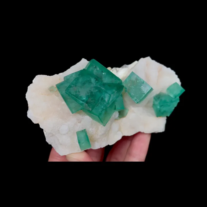 Natural Green Cubic Fluorite, Mineral Specimen:Madagascar (100*55*35MM) - image 3