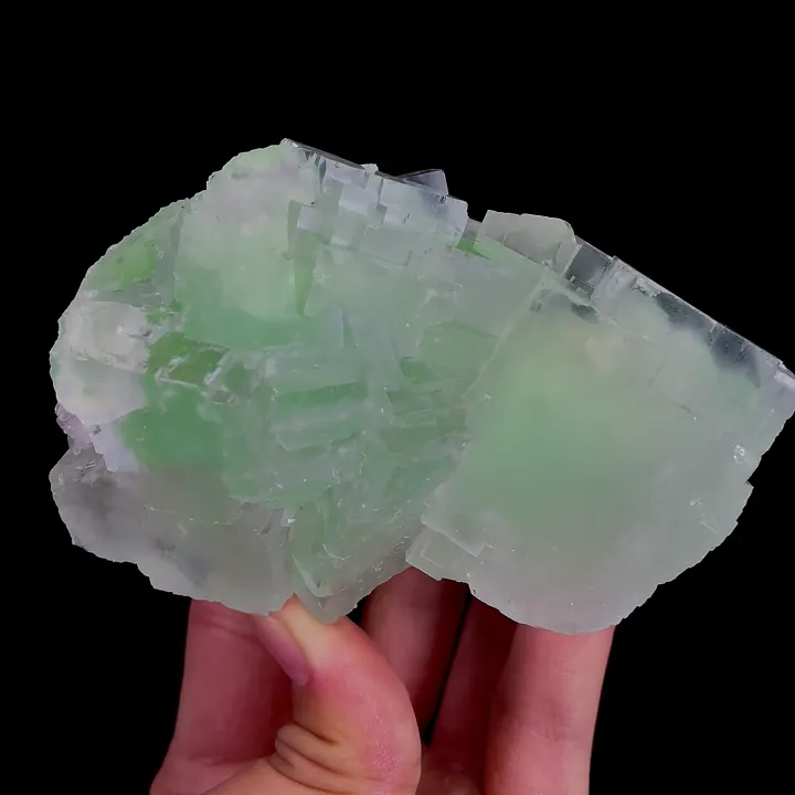 Natural Green Cubic Fluorite, Mineral Specimen:Xianghualing,Hunan (105*70*55MM) - image 4