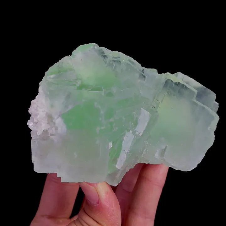Natural Green Cubic Fluorite, Mineral Specimen:Xianghualing,Hunan (105*70*55MM) - image 2