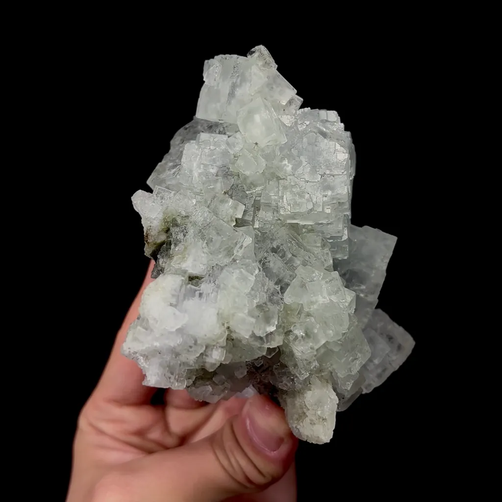 Natural Green Cubic Fluorite, Mineral Specimen:Xianghualing,Hunan (110*105*60MM) - image 3