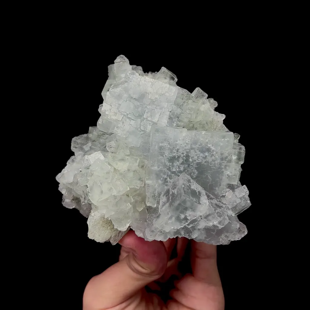 Natural Green Cubic Fluorite, Mineral Specimen:Xianghualing,Hunan (110*105*60MM) image