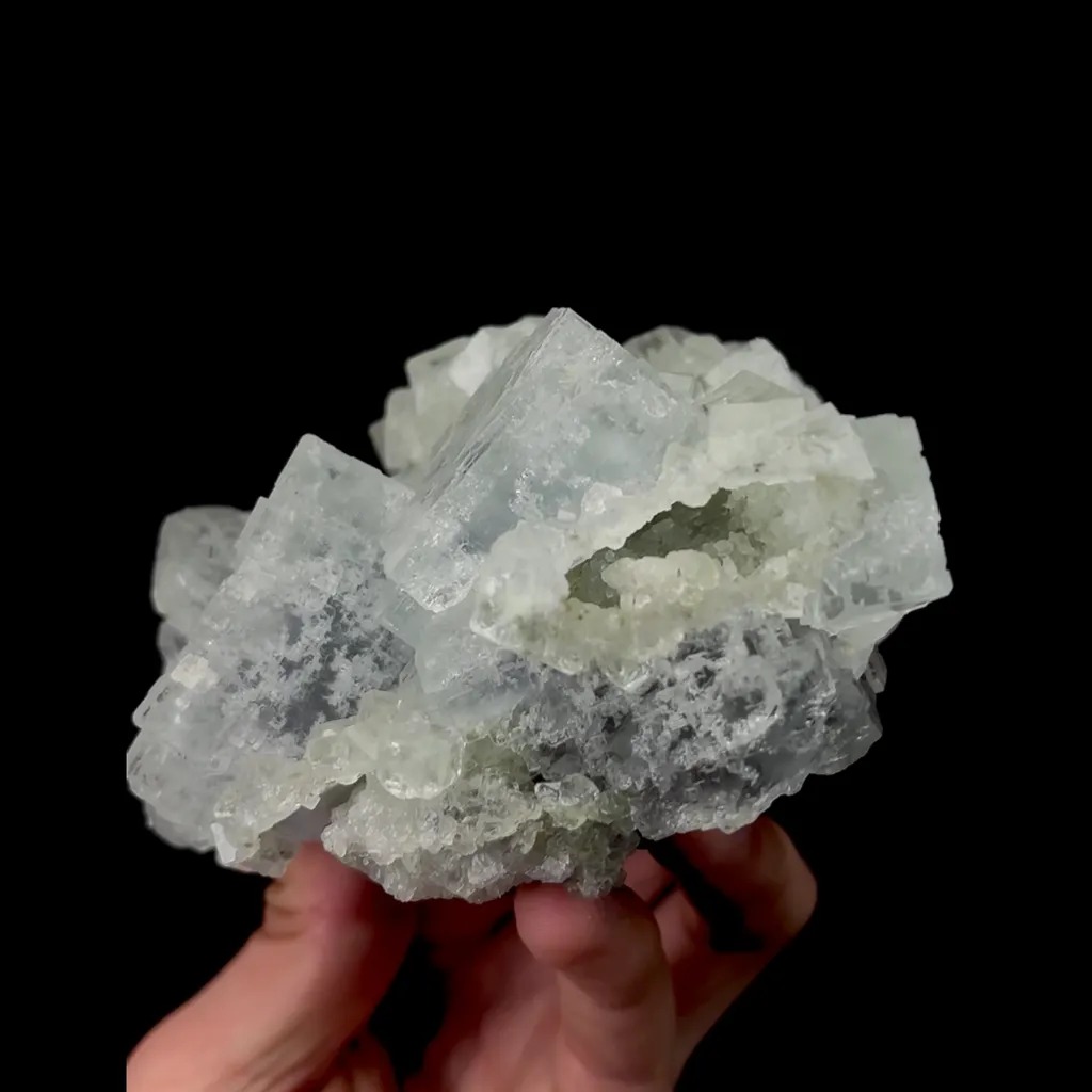 Natural Green Cubic Fluorite, Mineral Specimen:Xianghualing,Hunan (110*105*60MM) - image 5