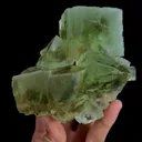Natural Green Cubic Fluorite, Mineral Specimen:Xianghualing,Hunan (115*115*40MM) - image 3
