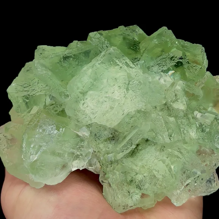 Natural Green Cubic Fluorite, Mineral Specimen:Xianghualing,Hunan (140*105*65MM) - image 4