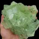 Natural Green Cubic Fluorite, Mineral Specimen:Xianghualing,Hunan (140*105*65MM) - image 5