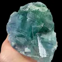 Natural Green Cubic Fluorite, Mineral Specimen:Xianghualing,Hunan (140*90*70MM) - image 3