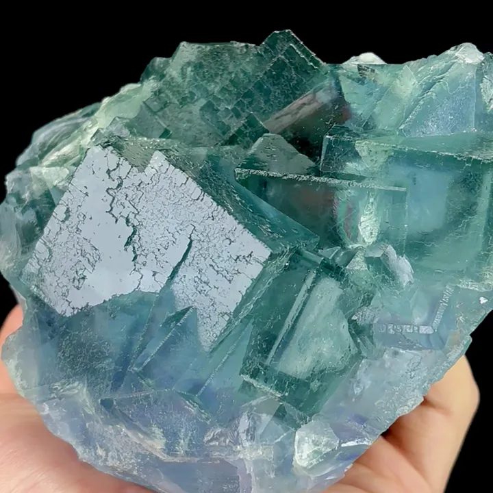 Natural Green Cubic Fluorite, Mineral Specimen:Xianghualing,Hunan (140*90*70MM) - image 2