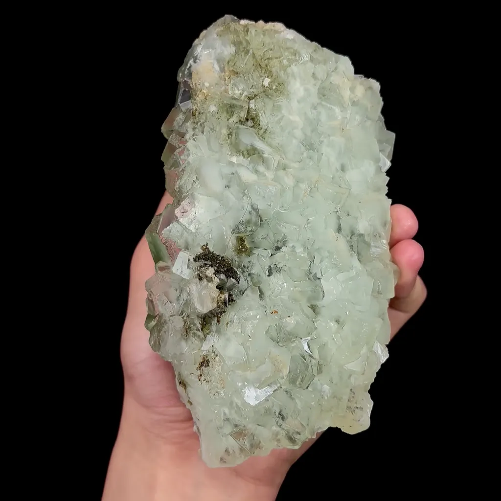 Natural Green Cubic Fluorite, Mineral Specimen:Xianghualing,Hunan (155*85*45MM) - image 5