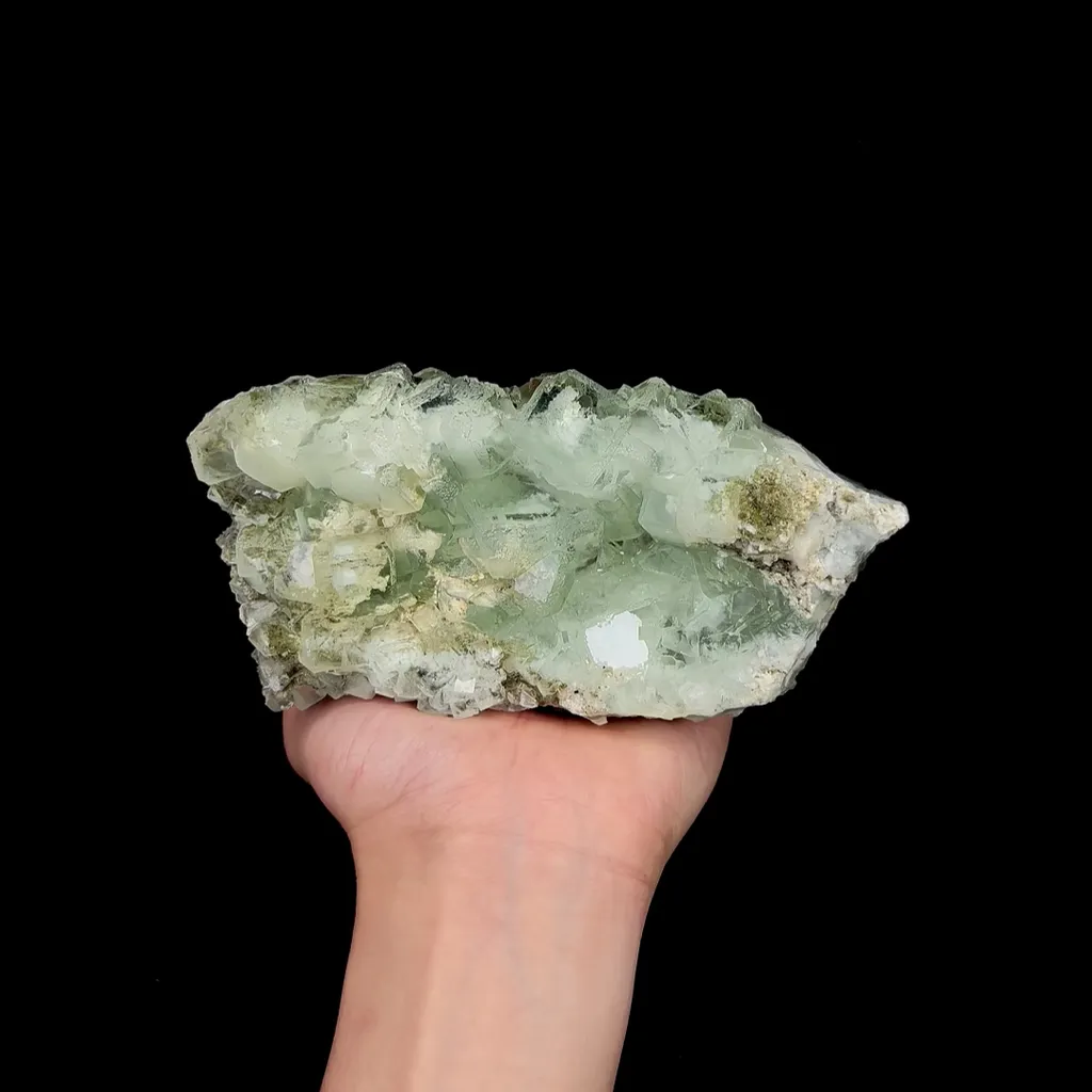 Natural Green Cubic Fluorite, Mineral Specimen:Xianghualing,Hunan (155*85*45MM) image