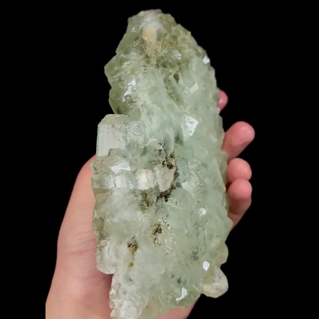Natural Green Cubic Fluorite, Mineral Specimen:Xianghualing,Hunan (155*85*45MM) - image 4