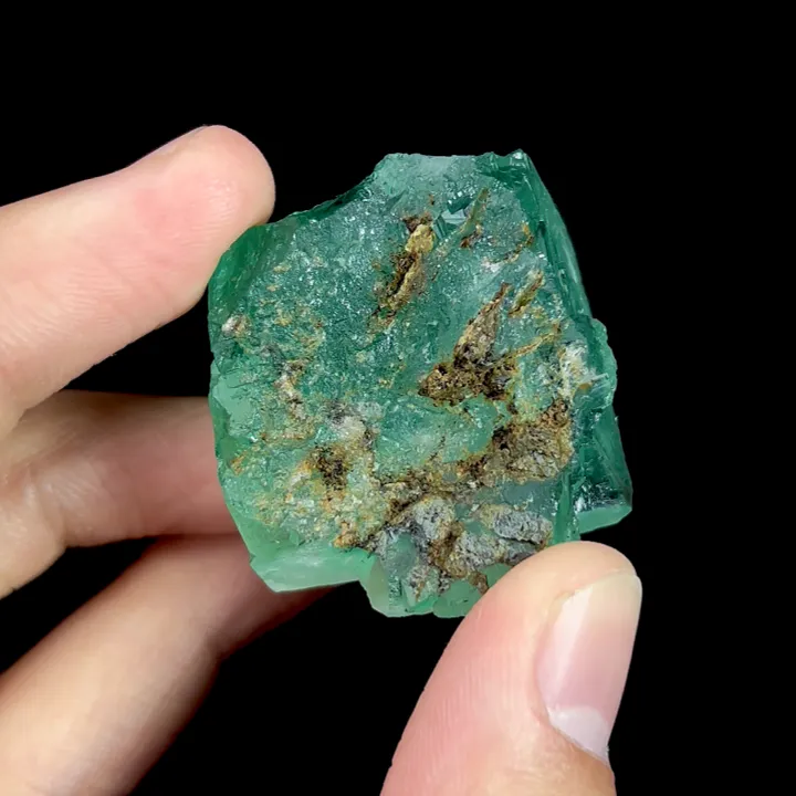 Natural Green Cubic Fluorite, Mineral Specimen:Xianghualing,Hunan (30*20*35MM) - image 3