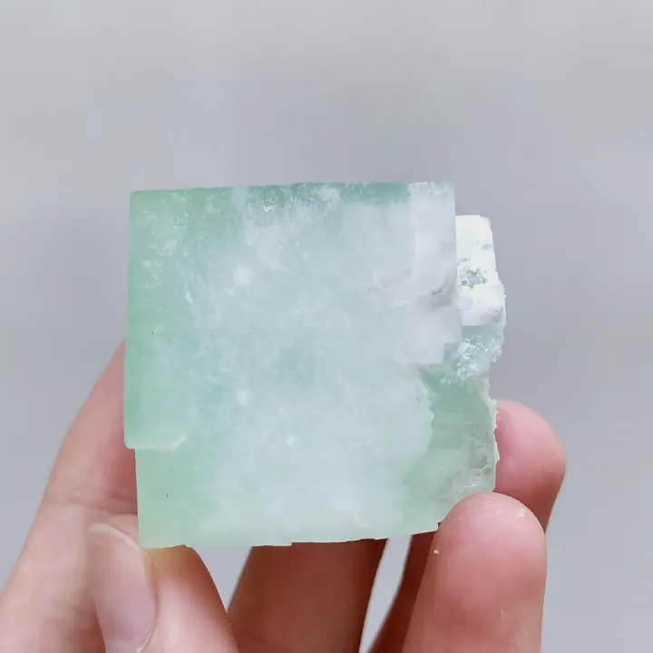Natural Green Cubic Fluorite, Mineral Specimen:Xianghualing,Hunan (35*35*35MM) - image 5
