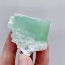 Natural Green Cubic Fluorite, Mineral Specimen:Xianghualing,Hunan (35*35*35MM) - image 3