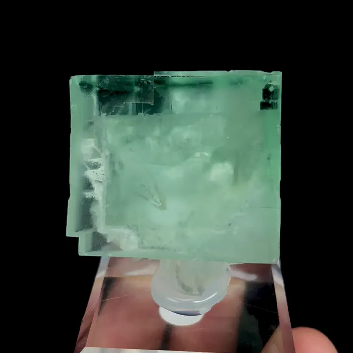 Natural Green Cubic Fluorite, Mineral Specimen:Xianghualing,Hunan (35*40*35MM) - image 5