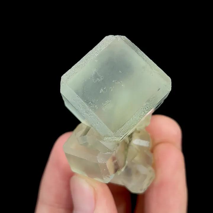 Natural Green Cubic Fluorite, Mineral Specimen:Xianghualing,Hunan (35*40*40MM) - image 2