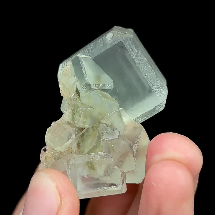 Natural Green Cubic Fluorite, Mineral Specimen:Xianghualing,Hunan (35*40*40MM) - image 4