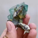 Natural Green Cubic Fluorite, Mineral Specimen:Xianghualing,Hunan (45*55*30mm) - image 6