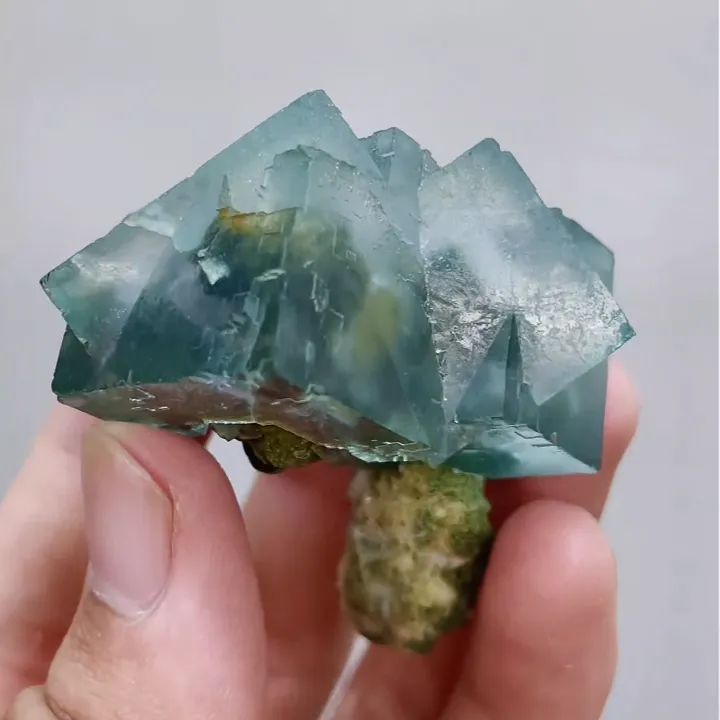Natural Green Cubic Fluorite, Mineral Specimen:Xianghualing,Hunan (45*55*30mm) - image 3