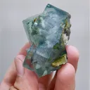 Natural Green Cubic Fluorite, Mineral Specimen:Xianghualing,Hunan (45*55*30mm) - image 5