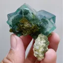 Natural Green Cubic Fluorite, Mineral Specimen:Xianghualing,Hunan (45*55*30mm) - image 8