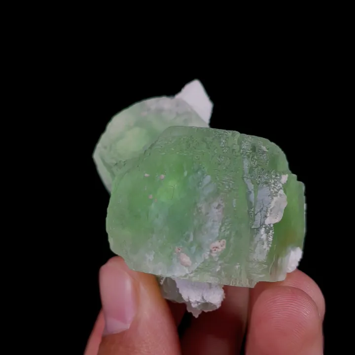 Natural Green Cubic Fluorite, Mineral Specimen:Xianghualing,Hunan (50*35*30MM) - image 2
