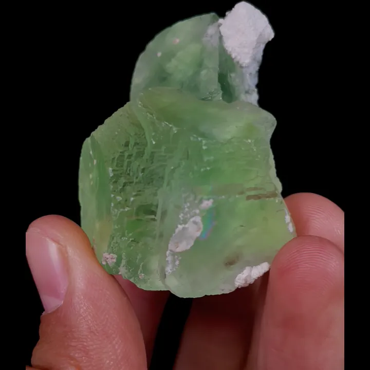 Natural Green Cubic Fluorite, Mineral Specimen:Xianghualing,Hunan (50*35*30MM) - image 5