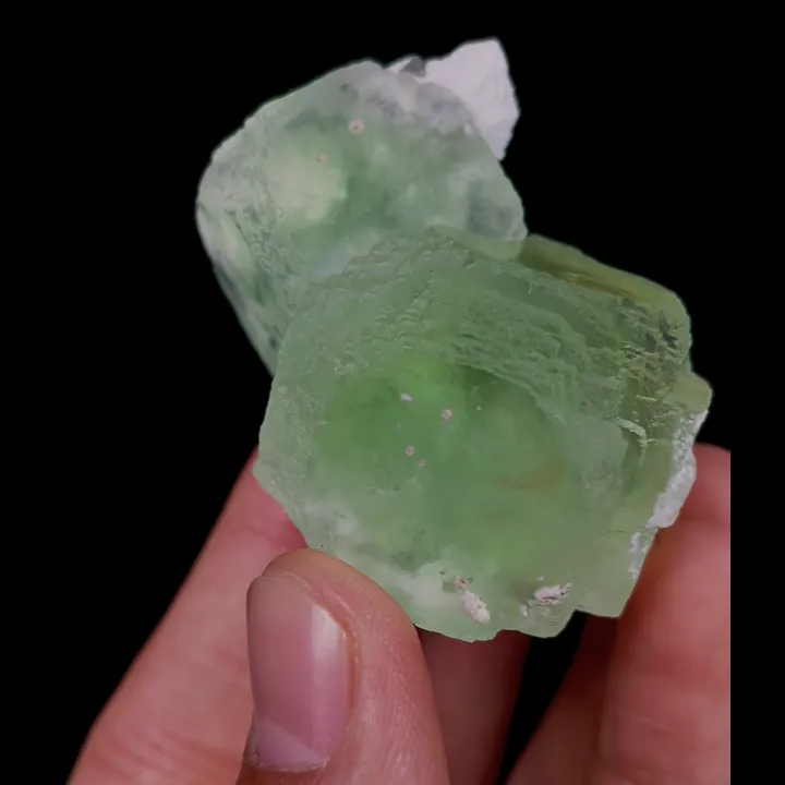 Natural Green Cubic Fluorite, Mineral Specimen:Xianghualing,Hunan (50*35*30MM) - image 4