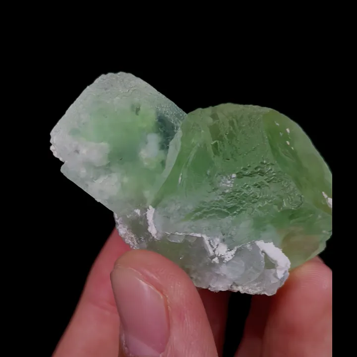Natural Green Cubic Fluorite, Mineral Specimen:Xianghualing,Hunan (50*35*30MM) - image 3