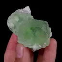 Natural Green Cubic Fluorite, Mineral Specimen:Xianghualing,Hunan (50*35*30MM) - image 7