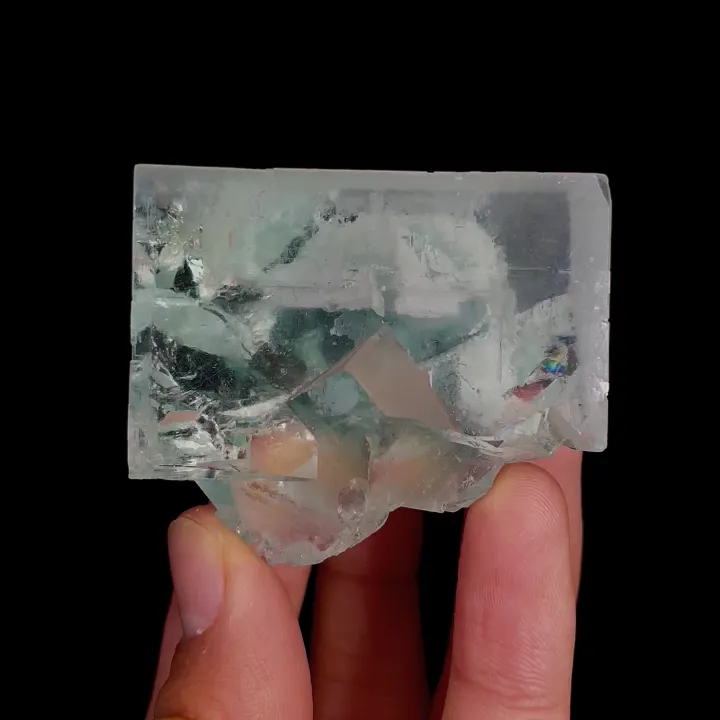 Natural Green Cubic Fluorite, Mineral Specimen:Xianghualing,Hunan (50*45*40MM) image