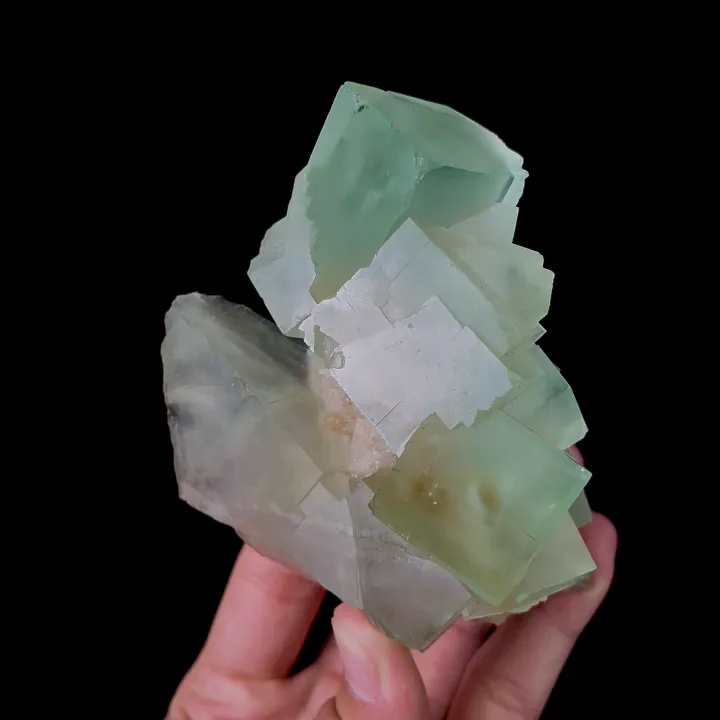 Natural Green Cubic Fluorite, Mineral Specimen:Xianghualing,Hunan (70*110*70MM) - image 6